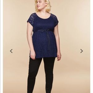 Plus Secret Fit Belly Twill Skinny Maternity Pants